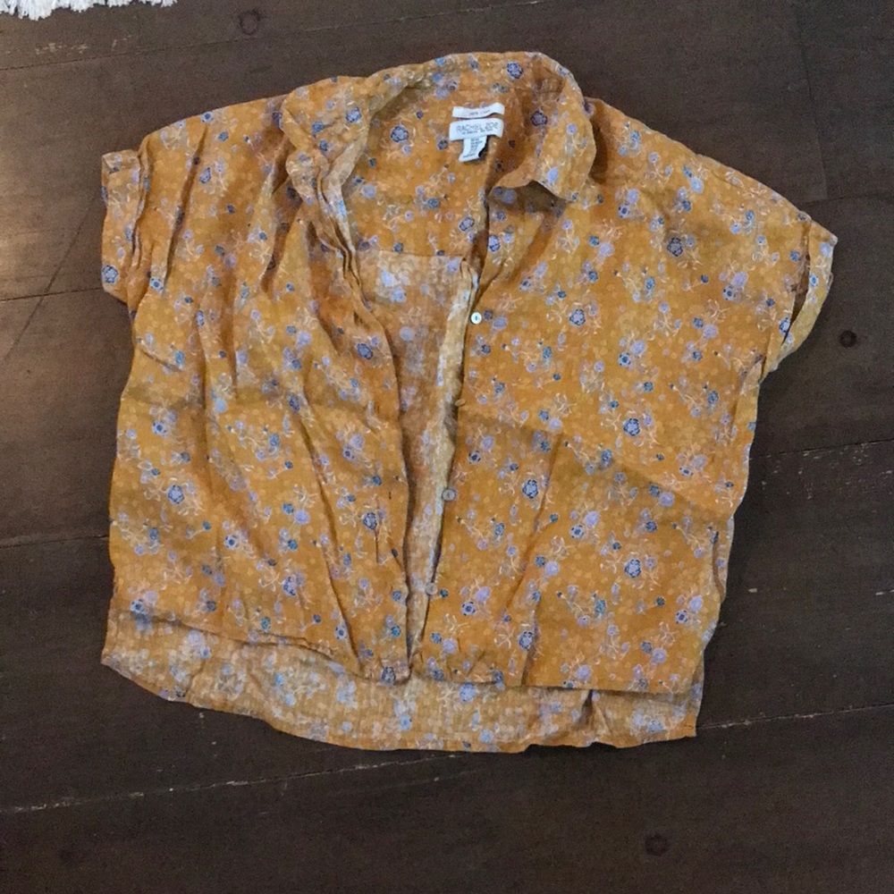 100% Linen Rachel Zoe button up shirt